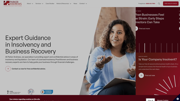 Screenshot of the Amaya website