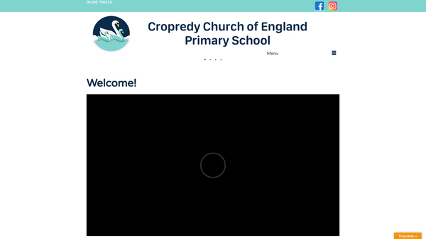 Screenshot of the Friends Of Cropredy School PTA website