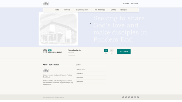 Screenshot of the Lincoln Road Chapel website
