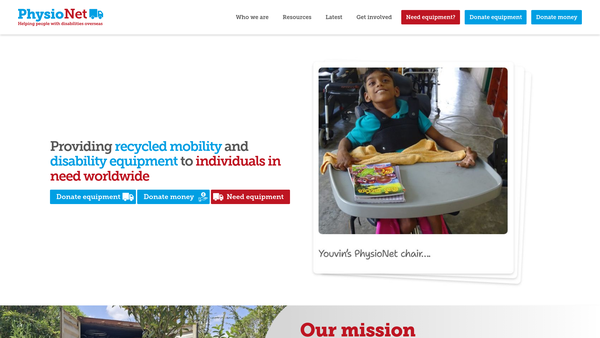 Screenshot of the Physionet Foundation CIO website