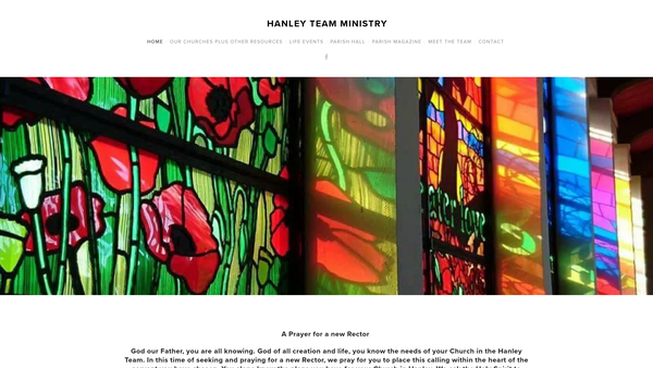 Screenshot of the The Parochial Church Council Of The Ecclesiastical Parish Of Hanley The Holy Evangelists website