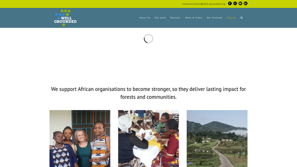 Screenshot of the Well Grounded Limited website
