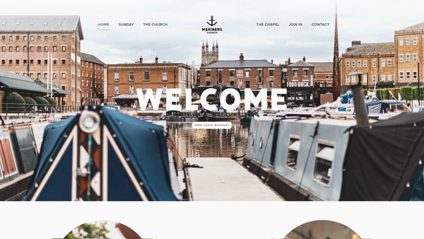 Screenshot of the Mariners Gloucester website