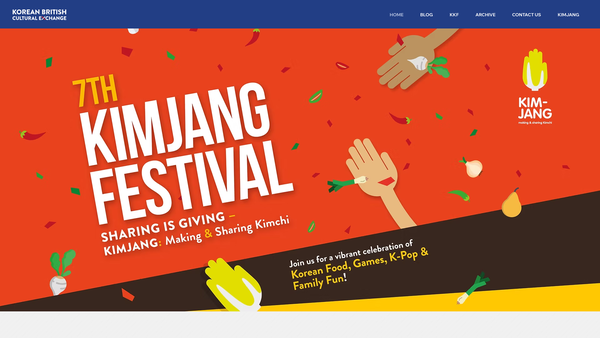 Screenshot of the Korean British Cultural Exchange website