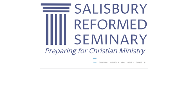 Screenshot of the Salisbury Reformed Seminary website