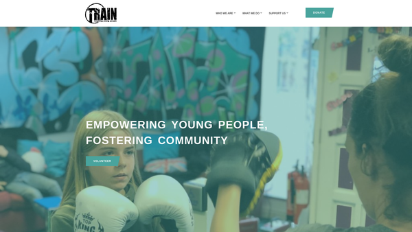 Screenshot of the Didcot Train - Inspiring Young People website