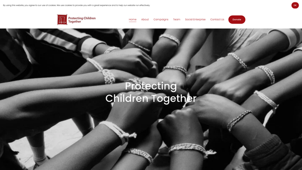 Screenshot of the Tehila Trust website