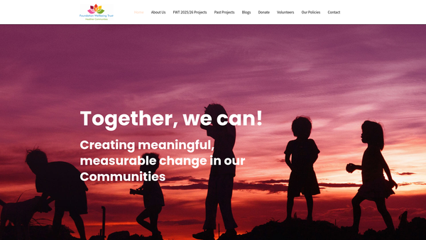 Screenshot of the Foundation Wellbeing Trust website