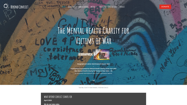 Screenshot of the Beyond Conflict website