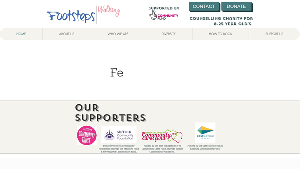 Screenshot of the Footsteps - Walking With You website