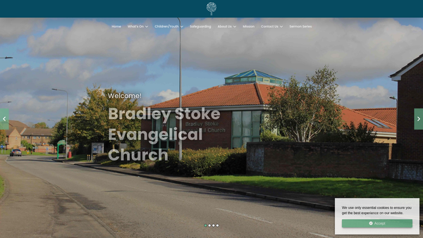 Screenshot of the Bradley Stoke Evangelical Church website