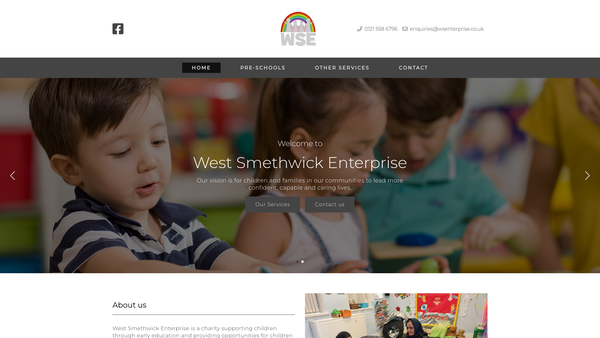 Screenshot of the West Smethwick Enterprise website