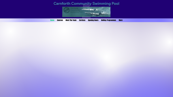 Screenshot of the Carnforth Community Swimming Pool Ltd website