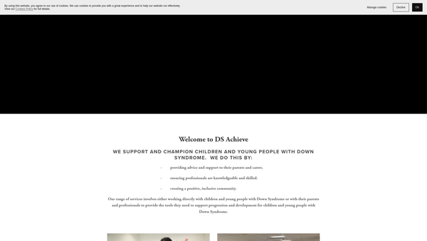 Screenshot of the Dsachieve website