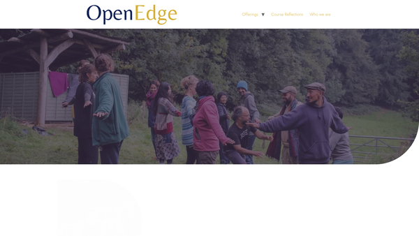 Screenshot of the Openedge-Transforming Conflict website