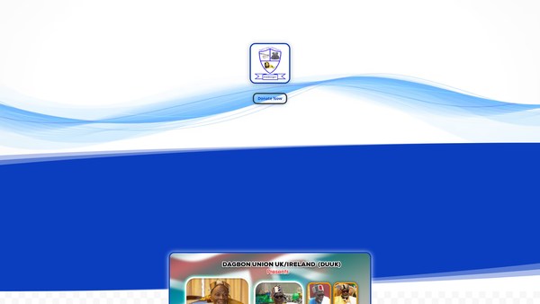 Screenshot of the Dagbon Union UK website