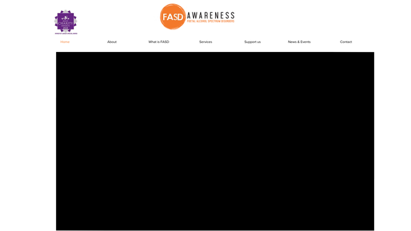 Screenshot of the Fasd Awareness website