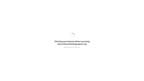Screenshot of the Oxfordshire Breastfeeding Support website