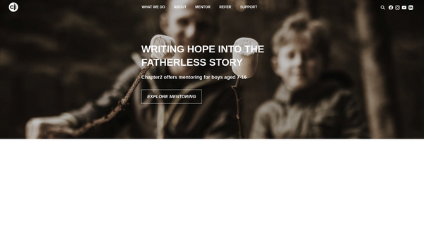 Screenshot of the Chapter2 website