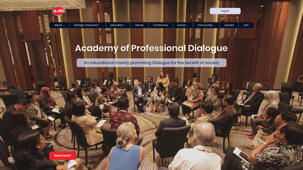 Screenshot of the Academy Of Professional Dialogue website