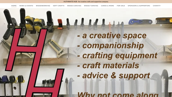 Screenshot of the Huthwaite Hub website