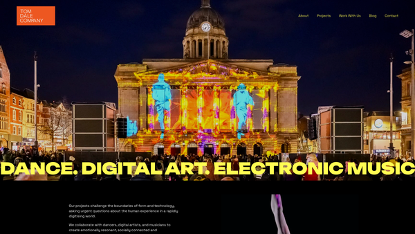 Screenshot of the Tom Dale Company Ltd website
