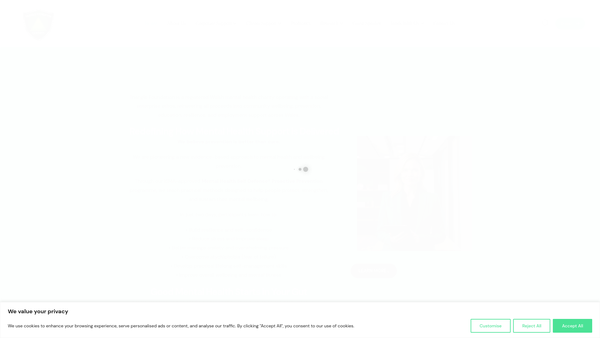 Screenshot of the Triangle Foundation website