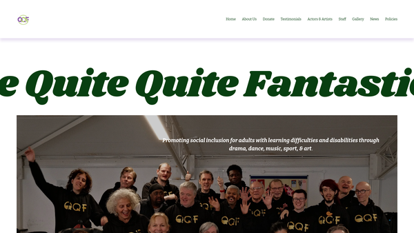 Screenshot of the Qqf (Quite Quite Fantastic) website