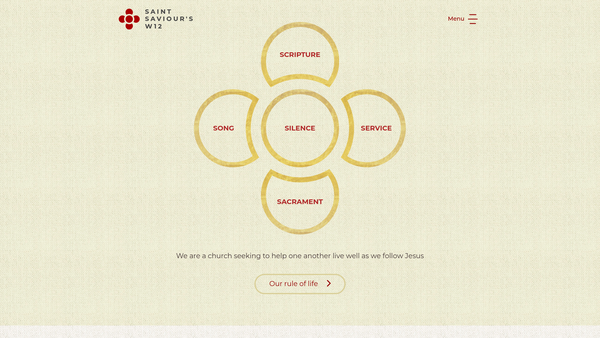 Screenshot of the The Parochial Church Council Of The Ecclesiastical Parish Of St Saviour Wendell Park website