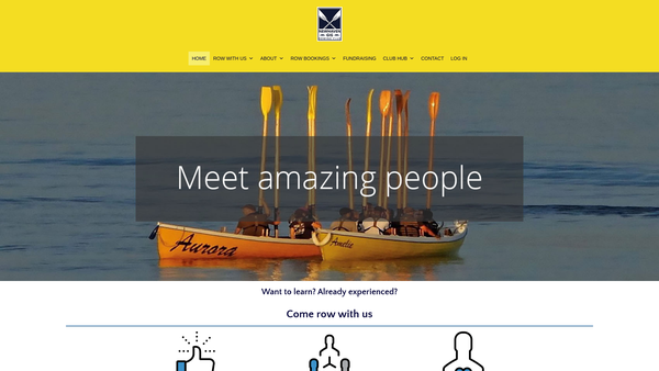 Screenshot of the Newhaven Gig Rowing Club (Sussex) website