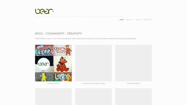 Screenshot of the The Deptford Ragged Trust website
