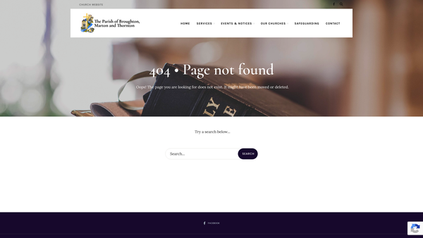 Screenshot of the Marton-In-Craven Church Trust website