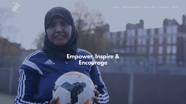 Screenshot of the Coach Anniez Foundation website