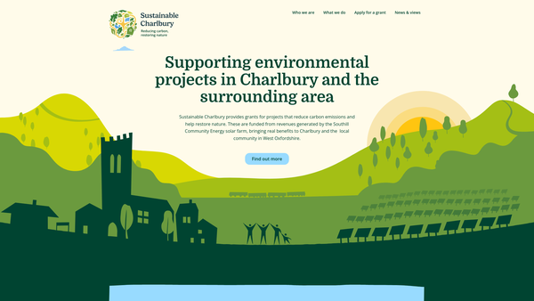 Screenshot of the Sustainable Charlbury website
