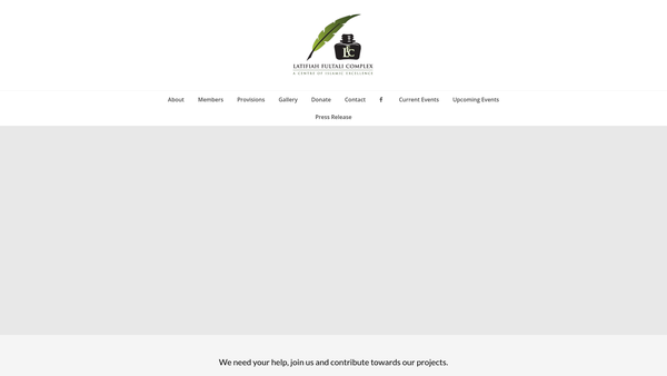 Screenshot of the Latifiah Fultali Complex Limited website