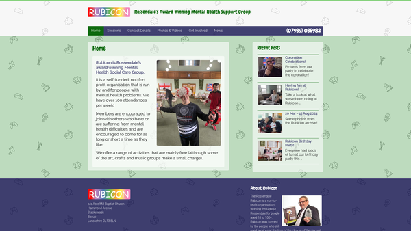 Screenshot of the The Rossendale Rubicon website