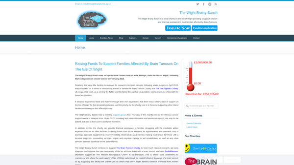 Screenshot of the The Wight Brainy Bunch website