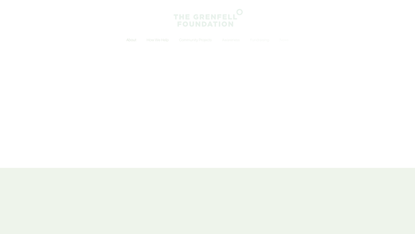 Screenshot of the The Grenfell Foundation website