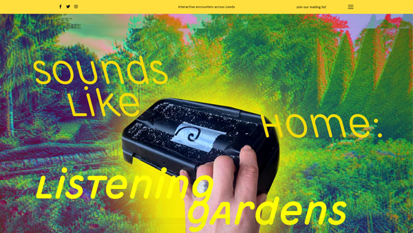 Screenshot of the Compass Live Art Limited website