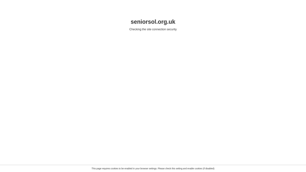 Screenshot of the Senior Solutions website