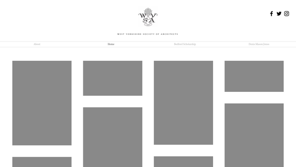 Screenshot of the West Yorkshire Society Of Architects website
