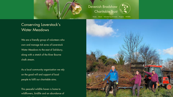 Screenshot of the The Devenish Bradshaw Charitable Trust website