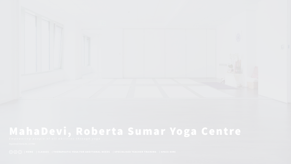Screenshot of the Mahadevi Yoga Centre website