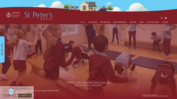 Screenshot of the Friends Of St Peter's, Alvescot website