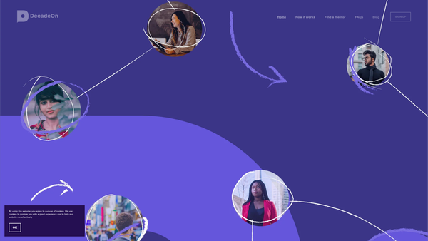 Screenshot of the Decade On website