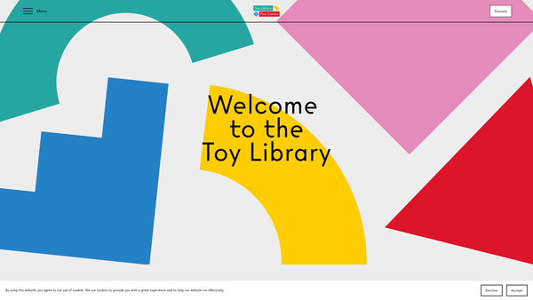 Screenshot of the Walthamstow Toy Library And Play Centre website