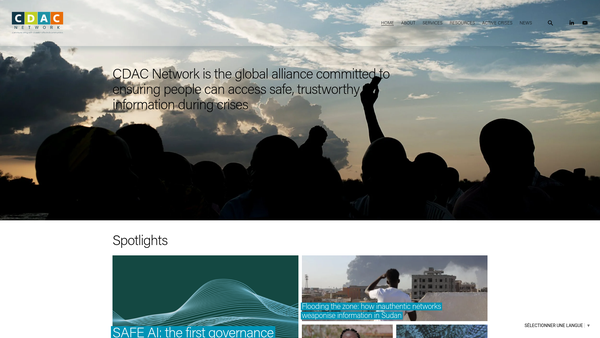 Screenshot of the Cdac Network Limited website