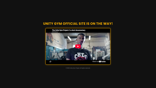 Screenshot of the Unity Gym Project website