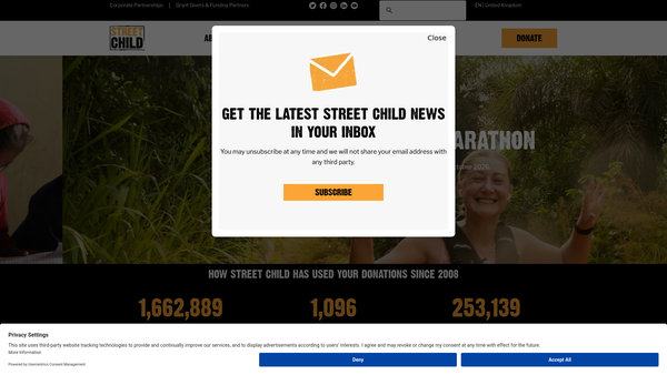 Screenshot of the Africa Educational Trust website