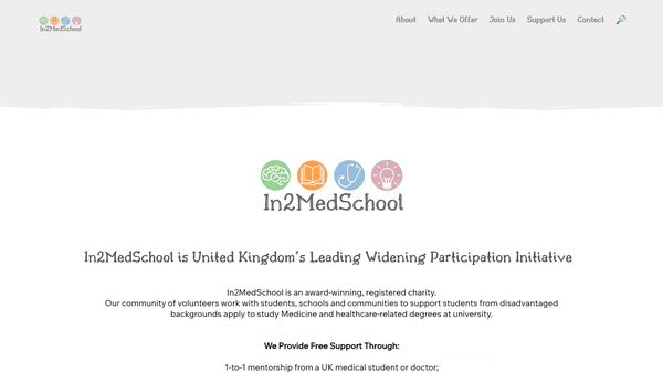 Screenshot of the The Armitage Foundation website